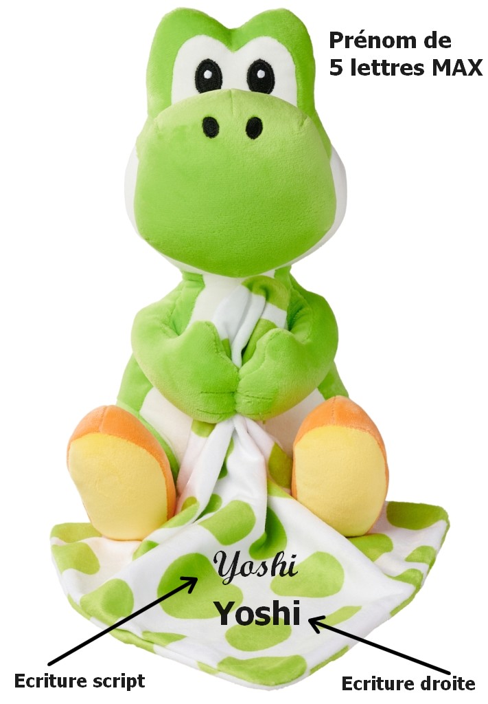 Peluche Yoshi avec mouchoir Super Mario Peluche Yoshi avec mouchoir Super Mario